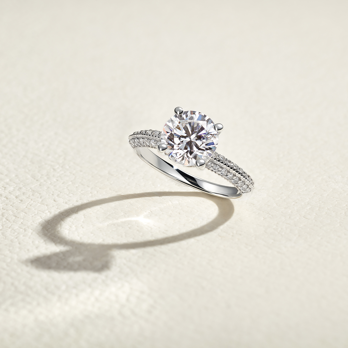 Pave Engagement Rings – With Clarity