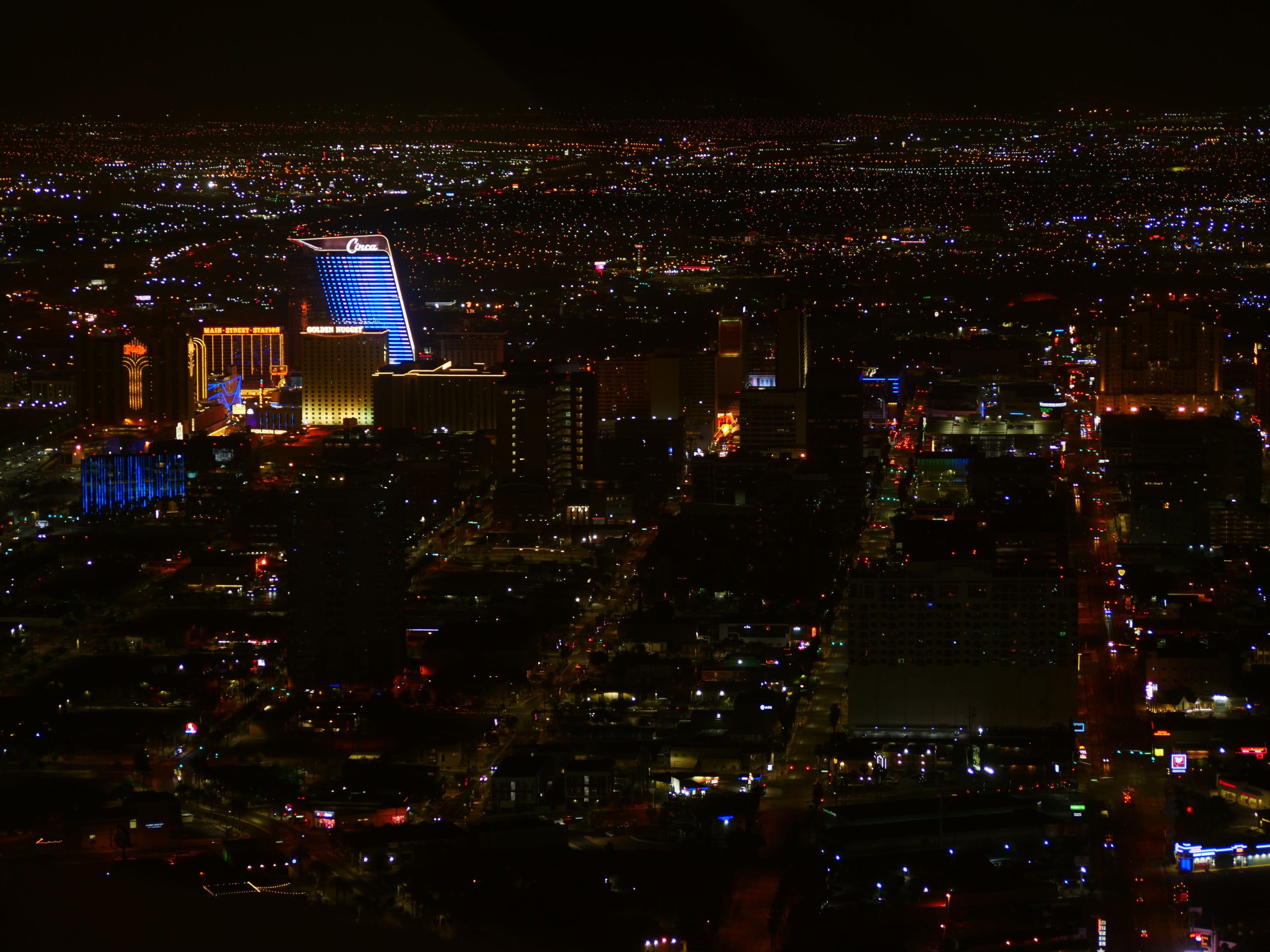 Las Vegas Strip glowing with casino lights after dark, capturing the city's nonstop nightlife.